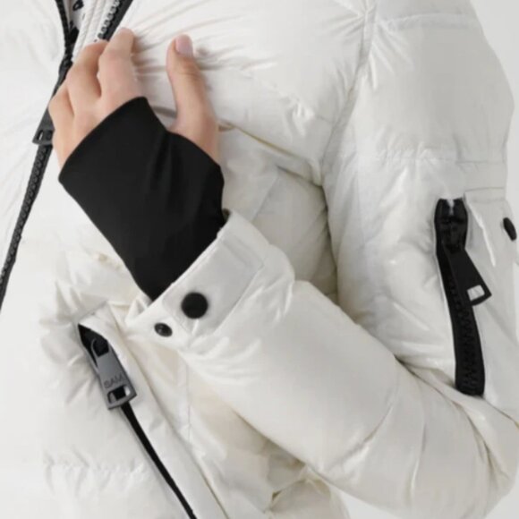 SAM FREESTYLE DOWN PUFFER JACKET in White MSRP$595 Luxury + High-Performance - Picture 6 of 16